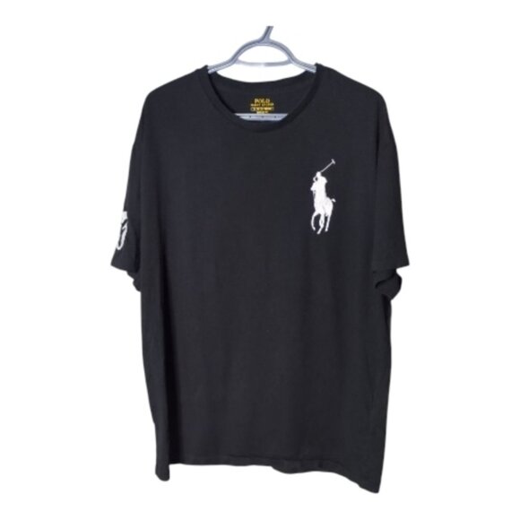Polo Ralph Lauren Big Pony Crew Neck T-Shirt Black Size XL - Picture 1 of 6